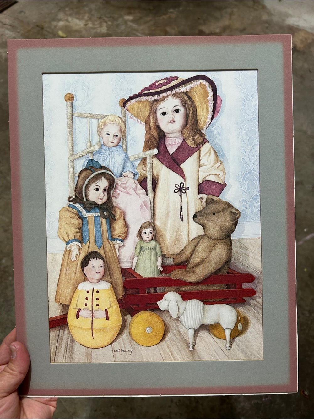 Pat Young Vintage Doll Print (print only, no frame)